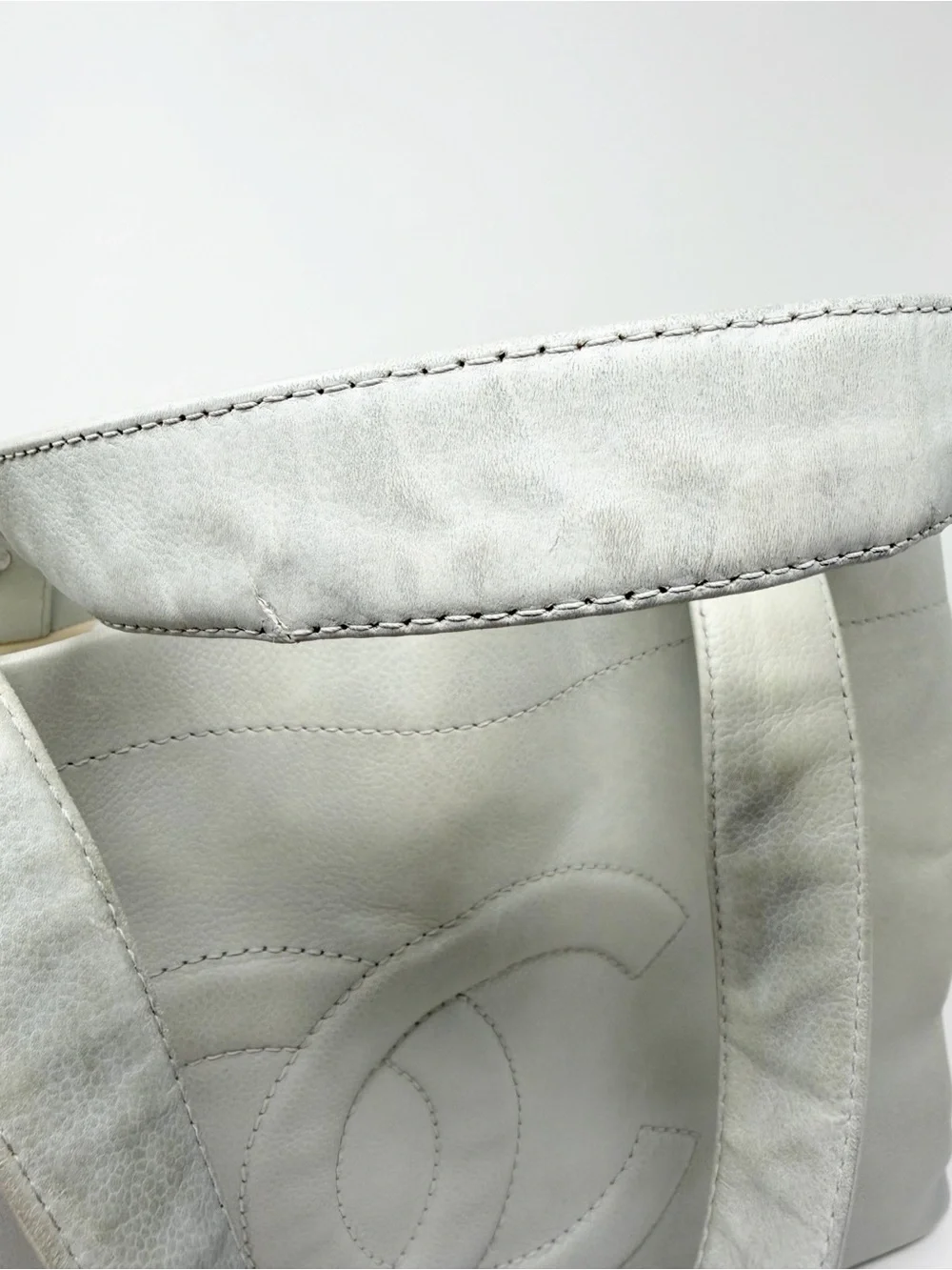 Chanel Caviar Leather Tote in Grey